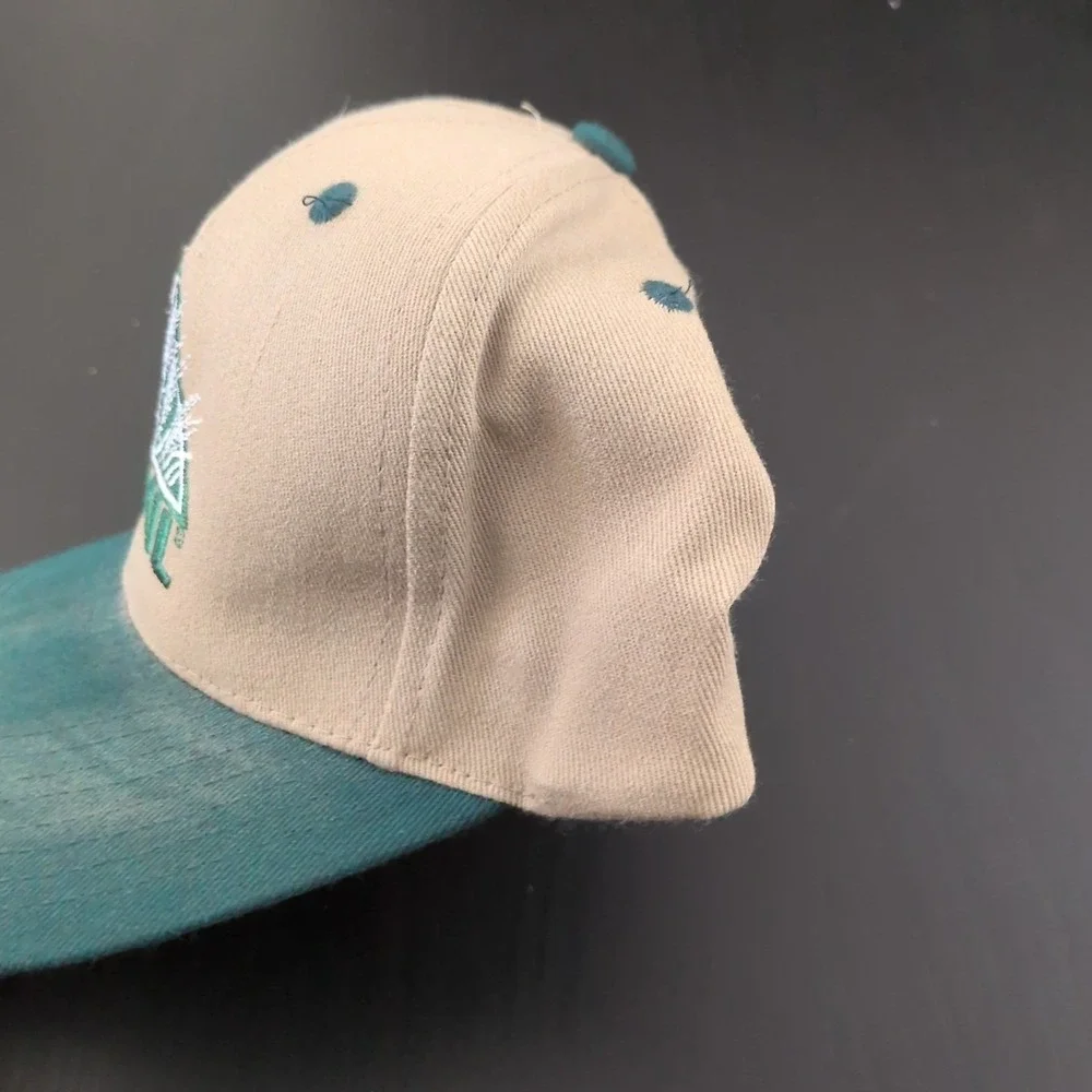 Head to Toe Raxil‎ Wheat Hat Beige Green Strapback Embroidered Farming Cap Hat